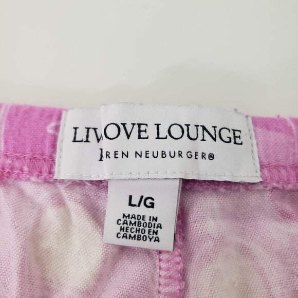 Karen Neuburger Flannel PJ Pants Rose All Day Wine Loungewear Womens Size Large - Picture 5 of 12
